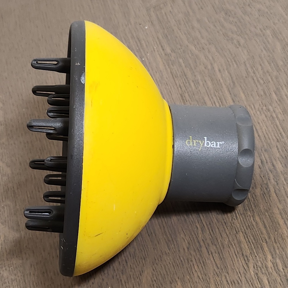 Drybar The Plug Universal Hair Dryer Diffuser Attachment Yellow Hair Styling